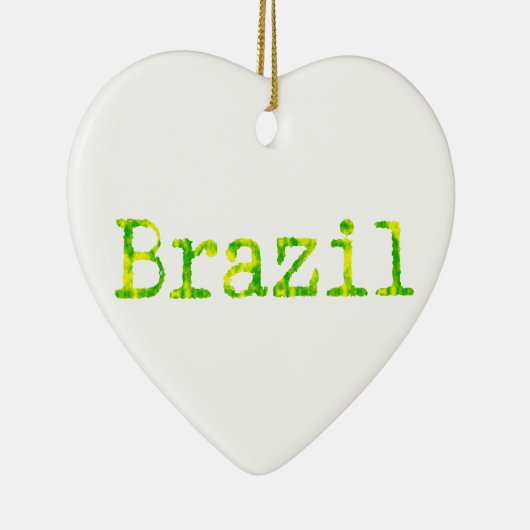 Décoration En Céramique Police verte et jaune du Brésil (Droite)