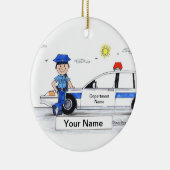 Décoration En Céramique Policier - mâle (Droite)