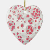 Décoration En Céramique Polka Dot Dalmatie rose et blanc (Droite)