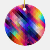 Décoration En Céramique Polygon abstract couleur pattern (Dos)