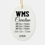 Décoration En Céramique Pom-pom girl (Dos)