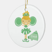 Décoration En Céramique Pom-pom girl en vert (Gauche)