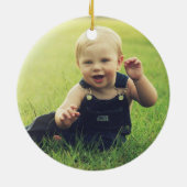 Décoration En Céramique Pompier Camion de pompier photo Keepsaké Noël (Dos)