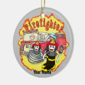 Décoration En Céramique Pompier de camionnette de singe Sock (Gauche)