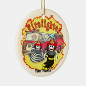 Décoration En Céramique Pompier de camionnette de singe Sock (Droite)