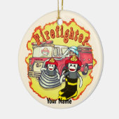 Décoration En Céramique Pompier de camionnette de singe Sock (Gauche)