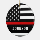 Décoration En Céramique Pompier Personnalisé Moderne Légère Ligne Rouge (Gauche)