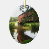 Décoration En Céramique Pont couvert et courant de l'Ohio (Droite)