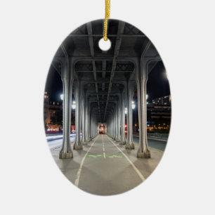 Décoration En Céramique Pont de Bir-Hakeim la nuit - Paris, France