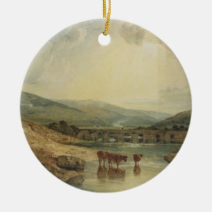 Décoration En Céramique Pont de Joseph Mallord William Turner au-dessus