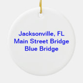 Décoration En Céramique pont Jacksonville FL en rue principale (Dos)