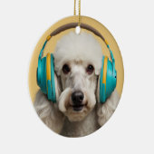 Décoration En Céramique Poodé avec casque (Droite)