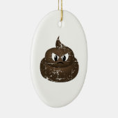 Décoration En Céramique Poop de dessin en colère (Droite)