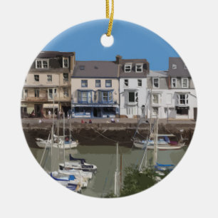 Décoration En Céramique Port d'Ilfracombe Devon Royaume-Uni