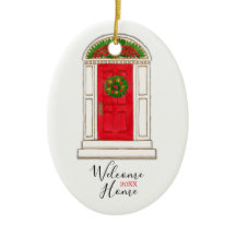 Porte rouge Nouvelle maison