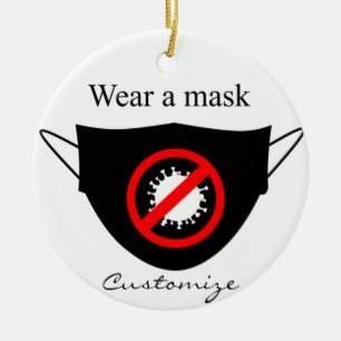 Décoration En Céramique Portez un tonnerre en masque