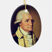 Décoration En Céramique Portrait de George Washington (1790) (Dos)