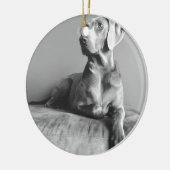 Décoration En Céramique Portrait de Weimaraner (Gauche)
