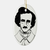 Décoration En Céramique Portrait d'Edgar Allan Poe (Droite)
