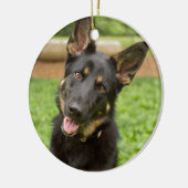 Décoration En Céramique Portrait d'un berger allemand (Gauche)