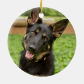 Décoration En Céramique Portrait d'un berger allemand (Dos)