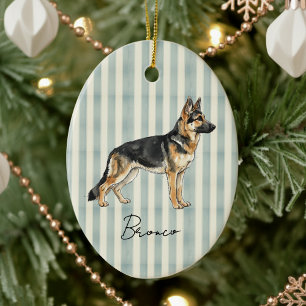 Décoration En Céramique Portrait pour animal de compagnie tiré à la main A