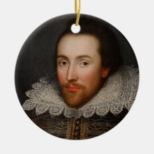 Décoration En Céramique Portrait vintage de William Shakespeare