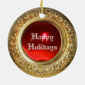 DÉCORATION EN CÉRAMIQUE PORTRAITS DE CHIENS VICTORIENS MINIATURE (Dos)