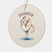 Décoration En Céramique Pose de Yoga de chat - Meow (Gauche)