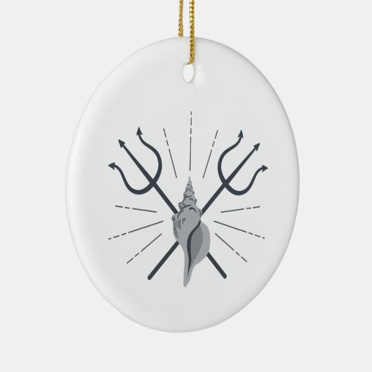 Décoration En Céramique Poseidon Trident (Droite)