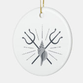 Décoration En Céramique Poseidon Trident (Gauche)