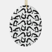 Décoration En Céramique Positions de yoga Silhouettes (Droite)