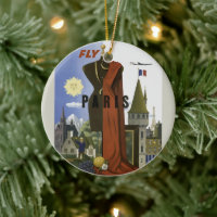 Poster du Vintage voyage Fly Paris France