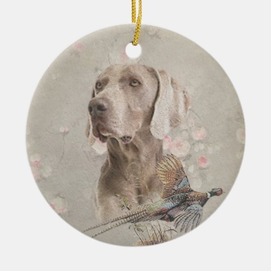 Décoration En Céramique Poster Weimaraner Tapestry Bouton d'impression acr (Devant)