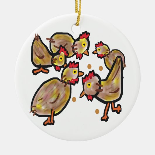 Décoration En Céramique Poulet (Devant)