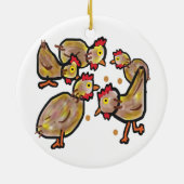 Décoration En Céramique Poulet (Dos)