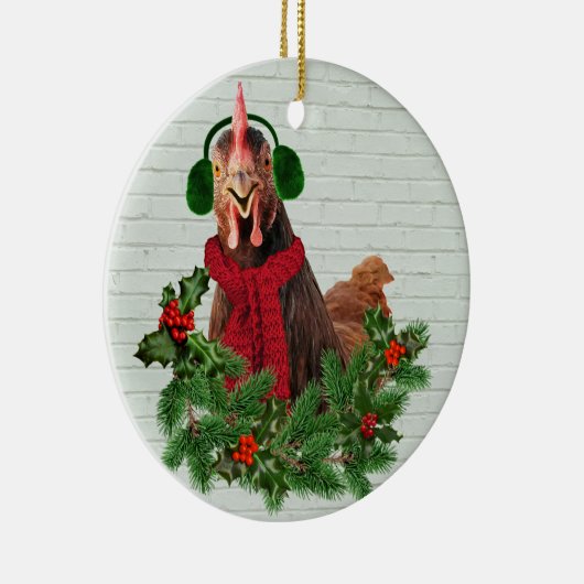 Décoration En Céramique Poulet Chaud (Droite)