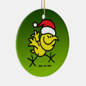 Décoration En Céramique Poulet de Joyeux Noël (Droite)