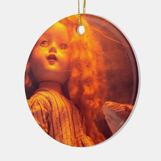 Décoration En Céramique Poupée effrayante et rat (Gauche)