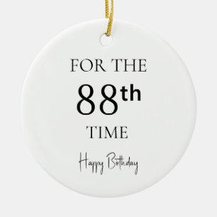 Décoration En Céramique Pour la 88e fois Joyeux Anniversaire