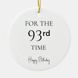 Décoration En Céramique Pour la 93e fois Joyeux Anniversaire