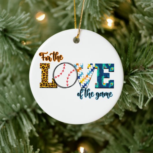 Décoration En Céramique Pour L'Amour Du Jeu Baseball Maman Leopard (Arbre)