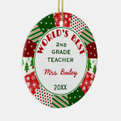 Décoration En Céramique Pour le cadeau préféré de Noël de professeur (Droite)