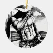 Décoration En Céramique Pour lui Hommes Art Cowboy Bodybuilder Noël (Devant)