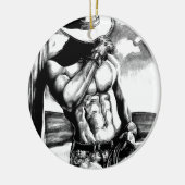 Décoration En Céramique Pour lui Hommes Art Cowboy Bodybuilder Noël (Gauche)