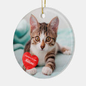 Décoration En Céramique Pour toujours dans mon coeur - Personnalisé Cat Pe (Gauche)