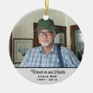 Décoration En Céramique Pour toujours dans nos coeurs mémorial