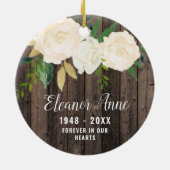 Décoration En Céramique Pour toujours dans nos coeurs Personnalisé Mémoria (Dos)