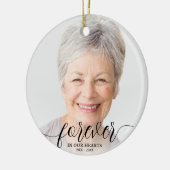 Décoration En Céramique Pour toujours dans nos coeurs Photo Memorial (Gauche)