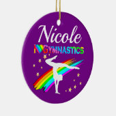 DÉCORATION EN CÉRAMIQUE POURPLE GYMNASTICS SUPER STAR DESIGN (Droite)